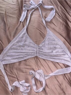 Light Lavender Halter Knit Top
